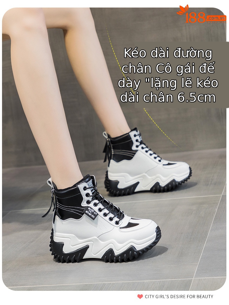 Giày sneaker nữ chunky đế dày phong cách Hàn Quốc, lót lông giữ ấm, tăng chiều cao, mùa thu đông 2026 — M168 đen cộng với nhung, Lớp lót đơn màu xám M168-1, Lớp lót đơn màu đen M168-1, M168 màu xám cộng với nhung chi tiết 5