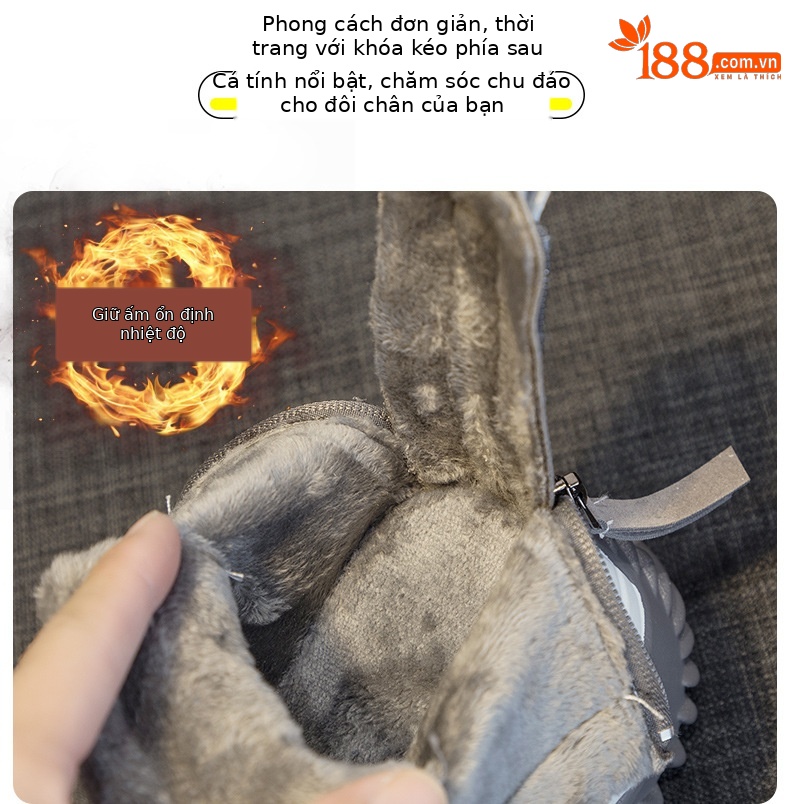 Giày sneaker nữ chunky đế dày phong cách Hàn Quốc, lót lông giữ ấm, tăng chiều cao, mùa thu đông 2026 — M168 đen cộng với nhung, Lớp lót đơn màu xám M168-1, Lớp lót đơn màu đen M168-1, M168 màu xám cộng với nhung chi tiết 10