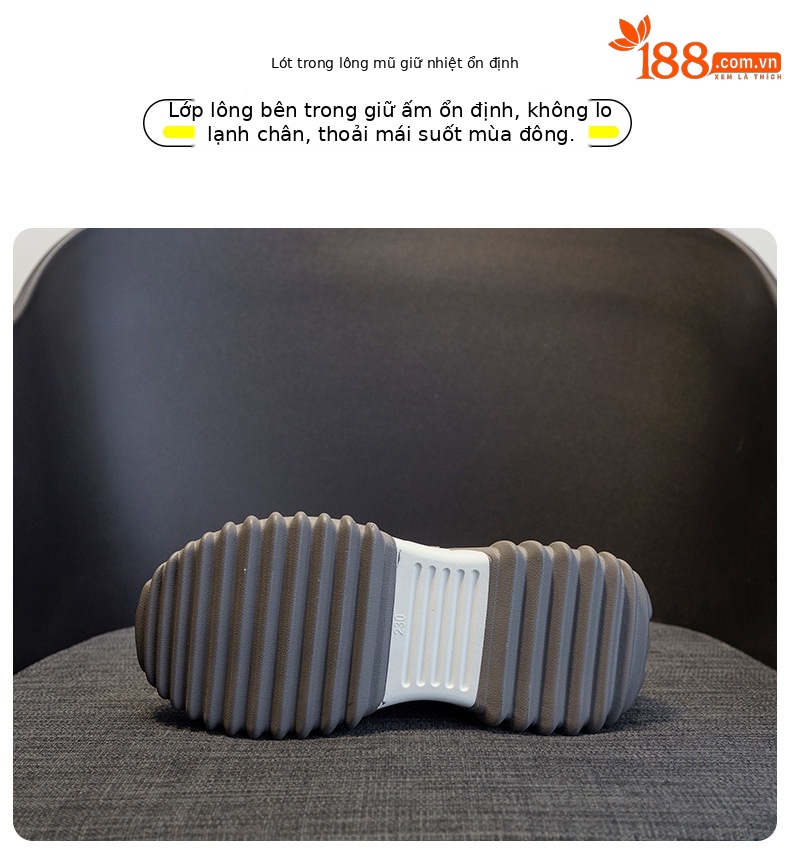 Giày sneaker nữ chunky đế dày phong cách Hàn Quốc, lót lông giữ ấm, tăng chiều cao, mùa thu đông 2026 — M168 đen cộng với nhung, Lớp lót đơn màu xám M168-1, Lớp lót đơn màu đen M168-1, M168 màu xám cộng với nhung chi tiết 11