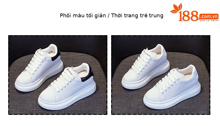 Giày sneaker nữ chunky đế dày phong cách McQueen mới xuân hè 2025, tăng chiều cao — 6706 tăng chiều cao [đuôi trắng], 6706 Tăng chiều cao của đuôi đen] chi tiết 16