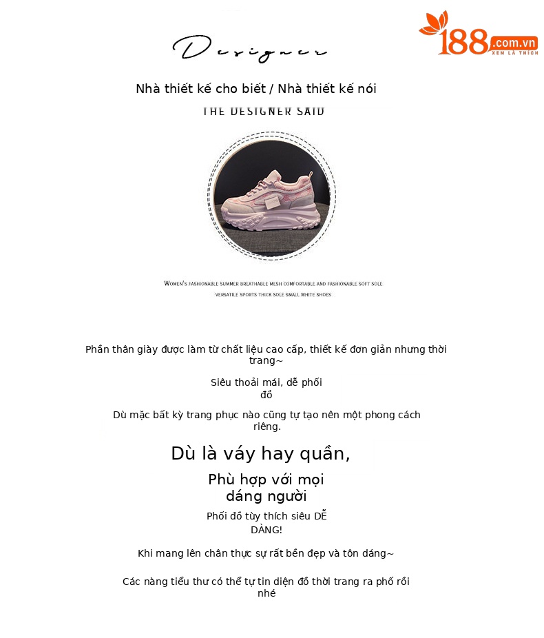 Giày sneaker nữ chunky đế dày mũi tròn phong cách Pháp, tăng chiều cao — Lưới vàng M2313-1, M2313-1 lưới bạc, M2313-1 lưới màu lạc đà, M2313-1 lưới màu trắng chi tiết 9