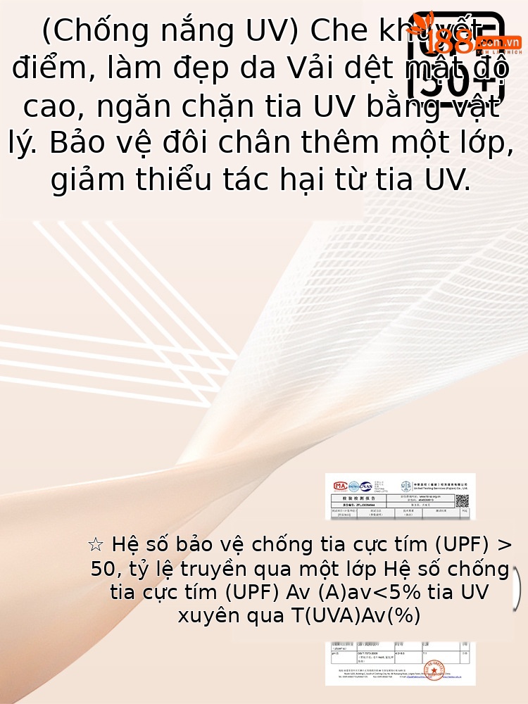 Tất chống nắng golf nữ liền quần dạng xà cạp — KUZ177 bước liền mạch trên màu da tự nhiên