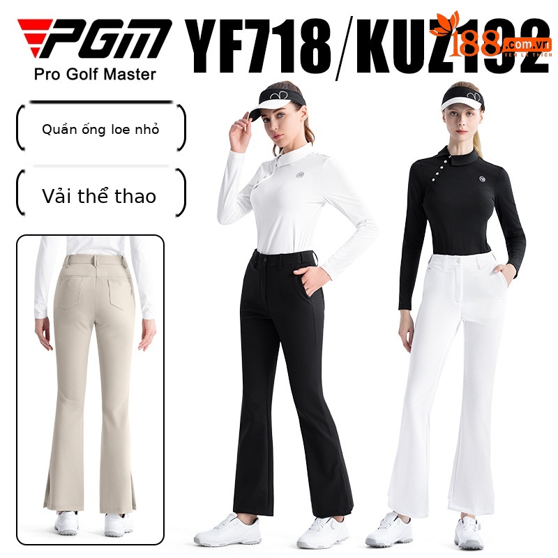 Quần dài golf nữ PGM co giãn thắt lưng micro, ống loe tôn dáng mùa thu — KUZ192 [Thắt lưng co giãn/nâng hông thon gọn] Quần ống loe màu trắng, KUZ192 [Thắt lưng co giãn/nâng hông thon gọn] Quần ống loe màu xanh nước ngoài, KUZ192 [Thắt lưng co giãn/nâng hông thon gọn] Quần ống loe màu đen, KUZ192 [Thắt lưng co giãn/nâng hông thon gọn] Quần ống loe kaki