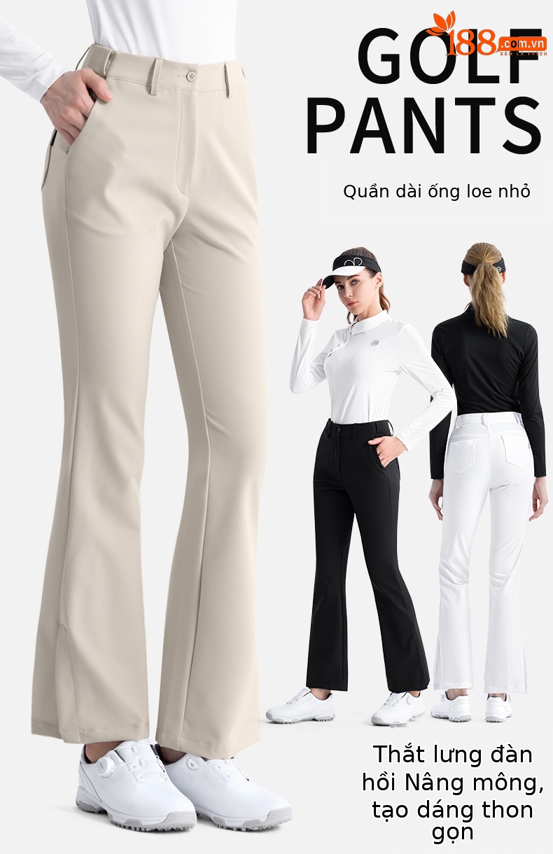 Quần dài golf nữ PGM co giãn thắt lưng micro, ống loe tôn dáng mùa thu — KUZ192 [Thắt lưng co giãn/nâng hông thon gọn] Quần ống loe màu trắng, KUZ192 [Thắt lưng co giãn/nâng hông thon gọn] Quần ống loe màu xanh nước ngoài, KUZ192 [Thắt lưng co giãn/nâng hông thon gọn] Quần ống loe màu đen, KUZ192 [Thắt lưng co giãn/nâng hông thon gọn] Quần ống loe kaki chi tiết 2