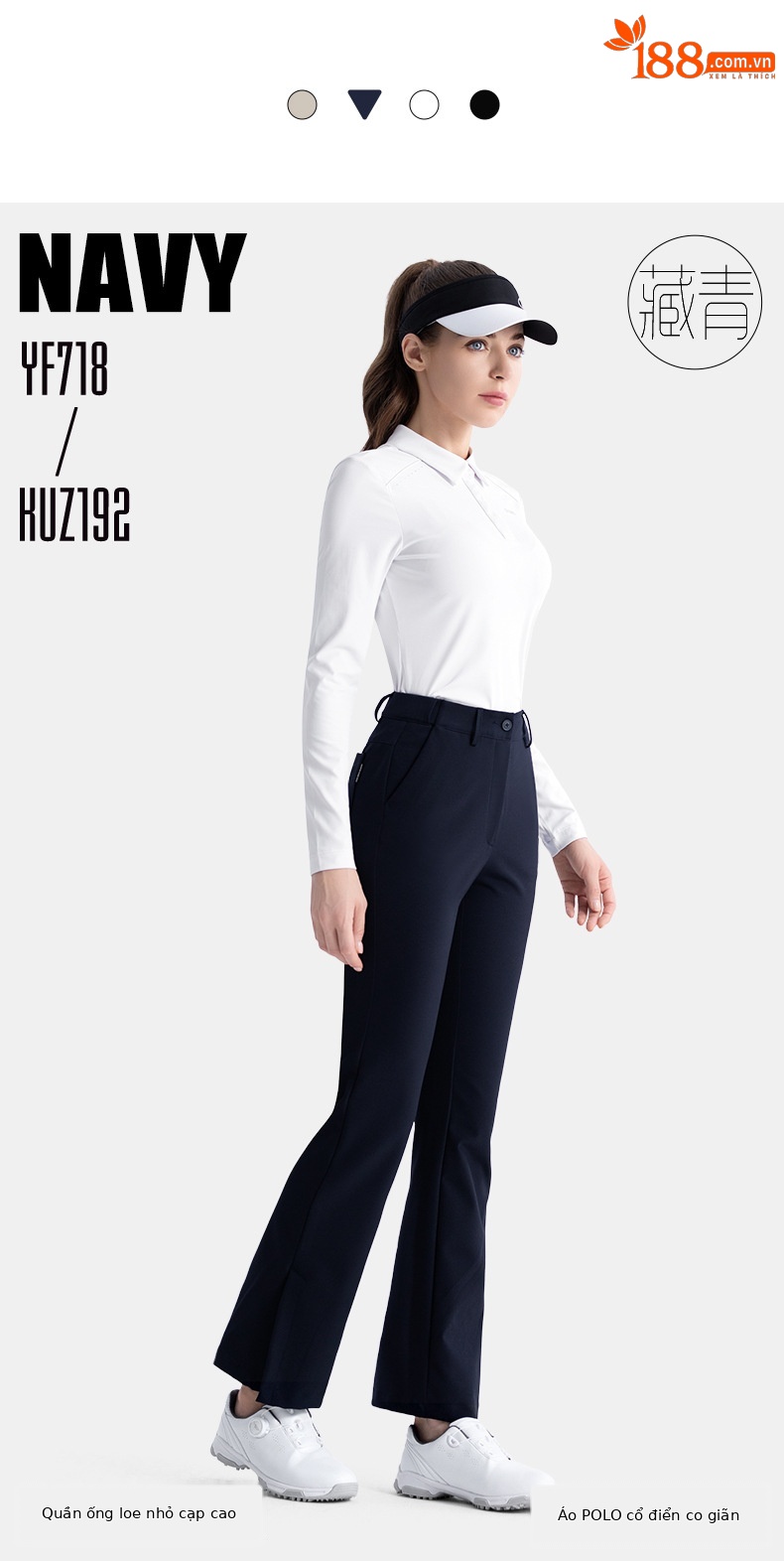 Quần dài golf nữ PGM co giãn thắt lưng micro, ống loe tôn dáng mùa thu — KUZ192 [Thắt lưng co giãn/nâng hông thon gọn] Quần ống loe màu trắng, KUZ192 [Thắt lưng co giãn/nâng hông thon gọn] Quần ống loe màu xanh nước ngoài, KUZ192 [Thắt lưng co giãn/nâng hông thon gọn] Quần ống loe màu đen, KUZ192 [Thắt lưng co giãn/nâng hông thon gọn] Quần ống loe kaki chi tiết 7