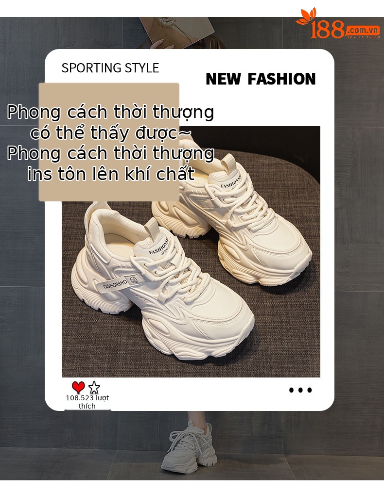 Giày sneaker nữ đế khí đệm dày tăng chiều cao phong cách thể thao — M2531-1 đen cộng với nhung, M2531 li đơn màu nâu, M2531-1 màu nâu cộng với nhung, M2531 lớp lót đơn màu đen chi tiết 3