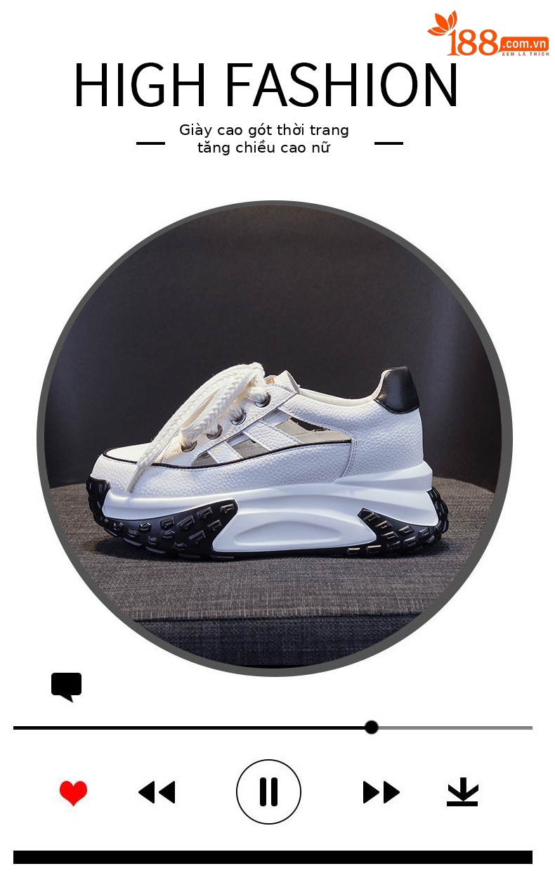 Giày sneaker chunky đế dày da lỗ rỗng nữ phong cách retro mùa hè 2025 — M2319 màu đỏ, M2319 màu đen, M2319 màu trắng, M2319 màu vàng chi tiết 6