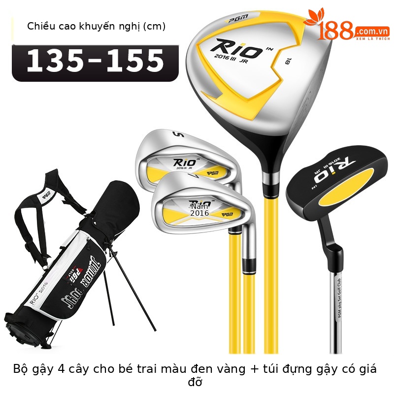 JRTG017-(135-155cm) túi 4 giá đỡ màu đen và vàng