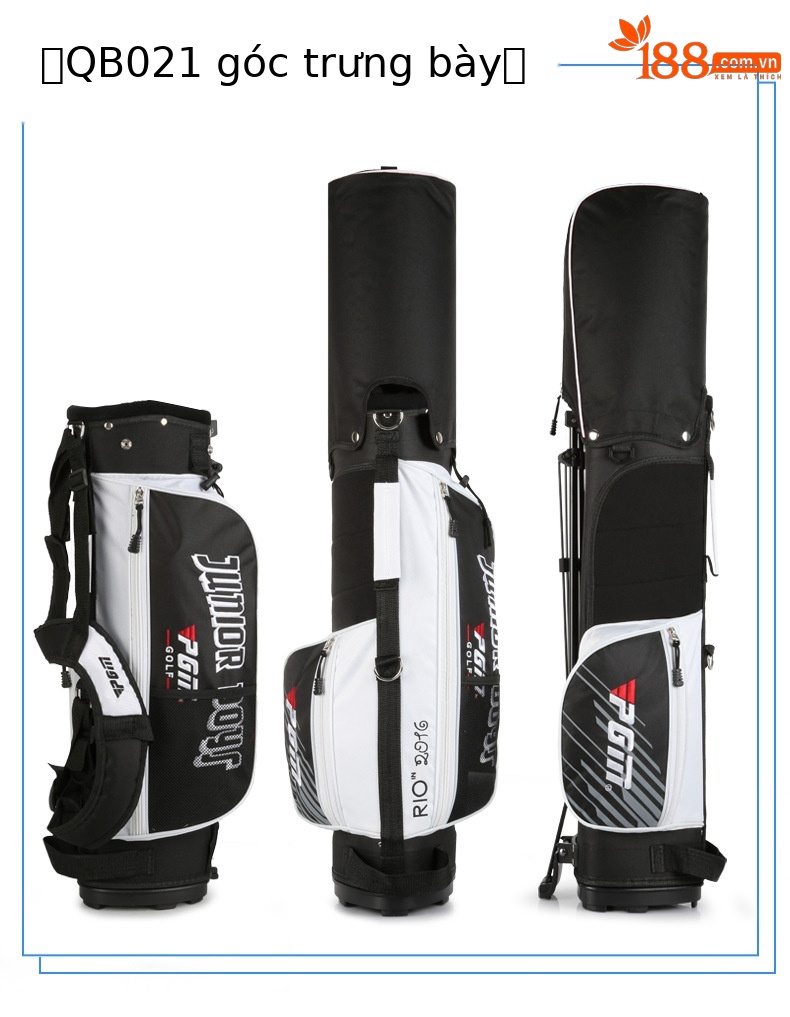 Bộ gậy golf trẻ em PGM RIO III 4 gậy kèm túi đựng cho bé trai bé gái — JRTG017-(95-115cm) túi 4 giá đỡ màu đen và vàng, JRTG017-(115-135cm) túi 4 giá đỡ màu đen và vàng, JRTG017-(135-155cm) túi 4 giá đỡ màu đen và vàng, JRTG017-(95-115cm) gói 4 giá đỡ chi tiết 21