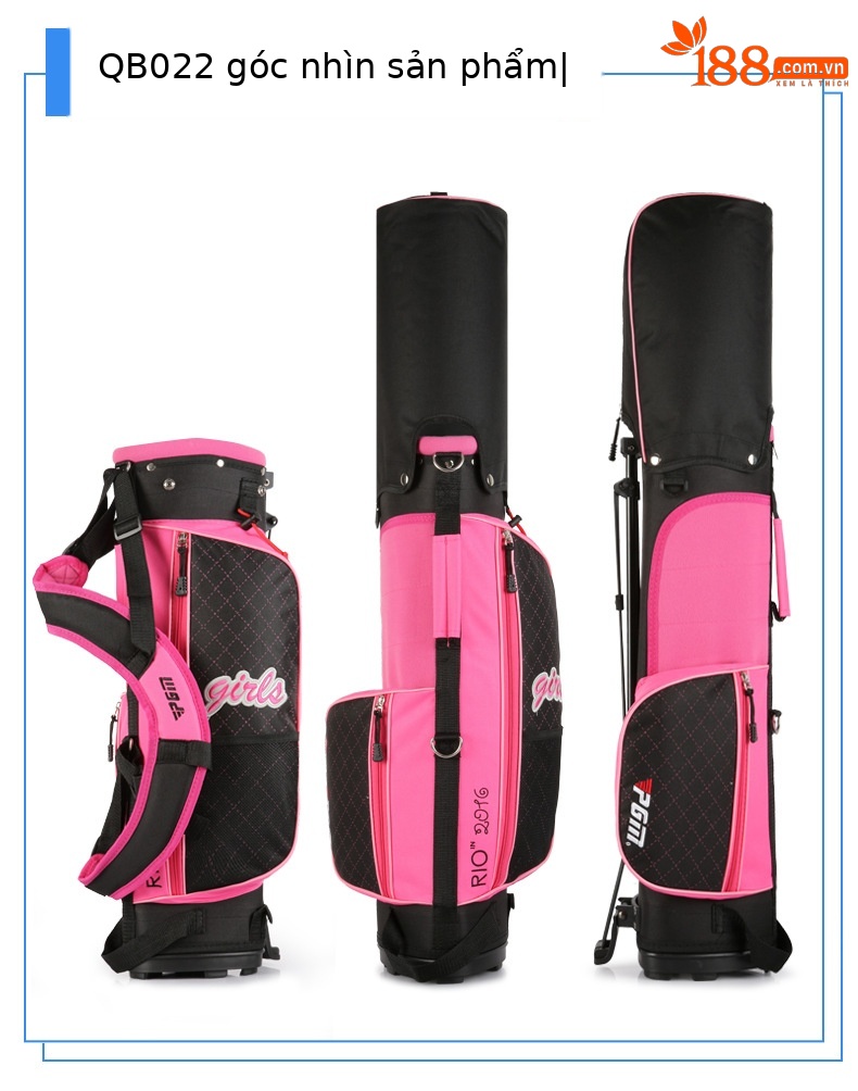 Bộ gậy golf trẻ em PGM RIO III 4 gậy kèm túi đựng cho bé trai bé gái — JRTG017-(95-115cm) túi 4 giá đỡ màu đen và vàng, JRTG017-(115-135cm) túi 4 giá đỡ màu đen và vàng, JRTG017-(135-155cm) túi 4 giá đỡ màu đen và vàng, JRTG017-(95-115cm) gói 4 giá đỡ chi tiết 23