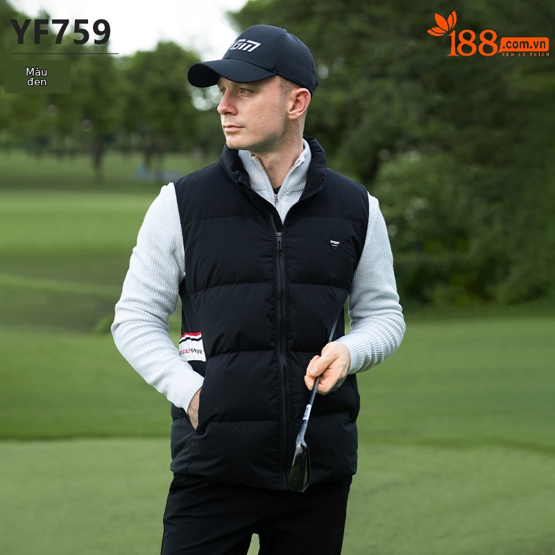 YF759-Áo vest đen [chống gió và ấm áp/vịt lộn]