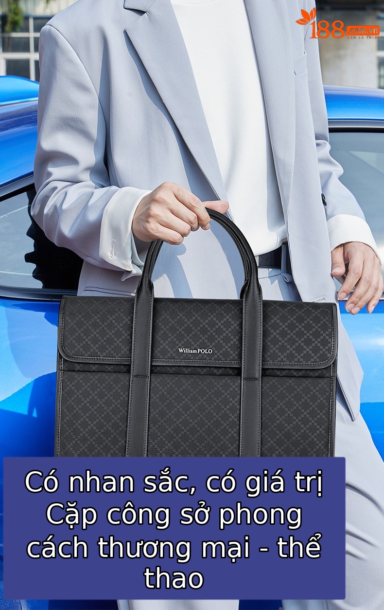 Túi xách nam công sở Emperor Paul cao cấp đựng laptop dung lượng lớn chi tiết 1