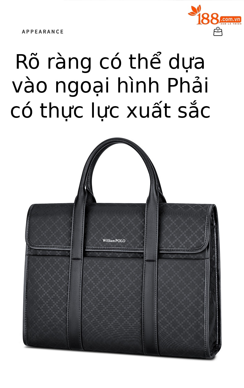 Túi xách nam công sở Emperor Paul cao cấp đựng laptop dung lượng lớn chi tiết 2