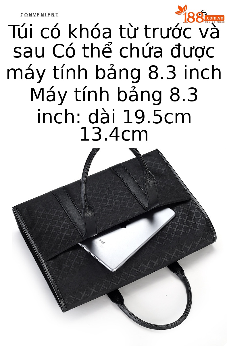 Túi xách nam công sở Emperor Paul cao cấp đựng laptop dung lượng lớn chi tiết 6