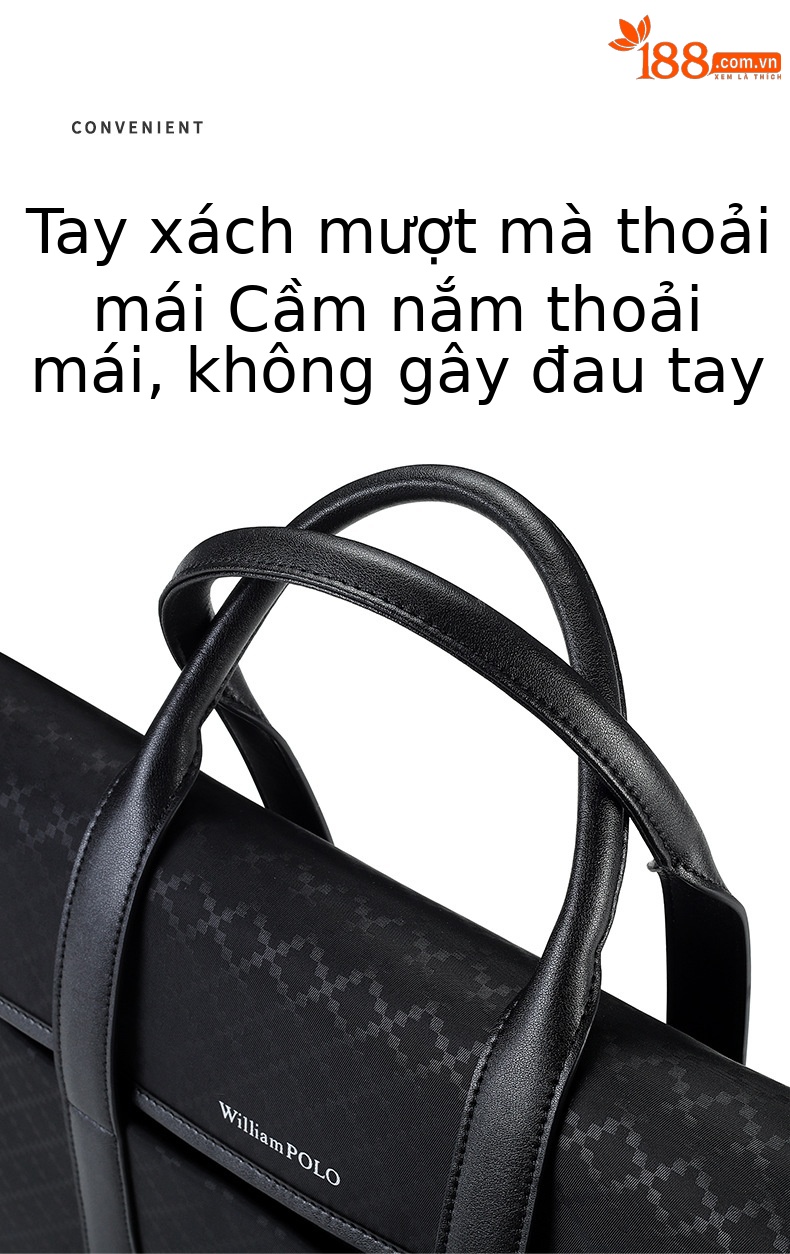 Túi xách nam công sở Emperor Paul cao cấp đựng laptop dung lượng lớn chi tiết 8