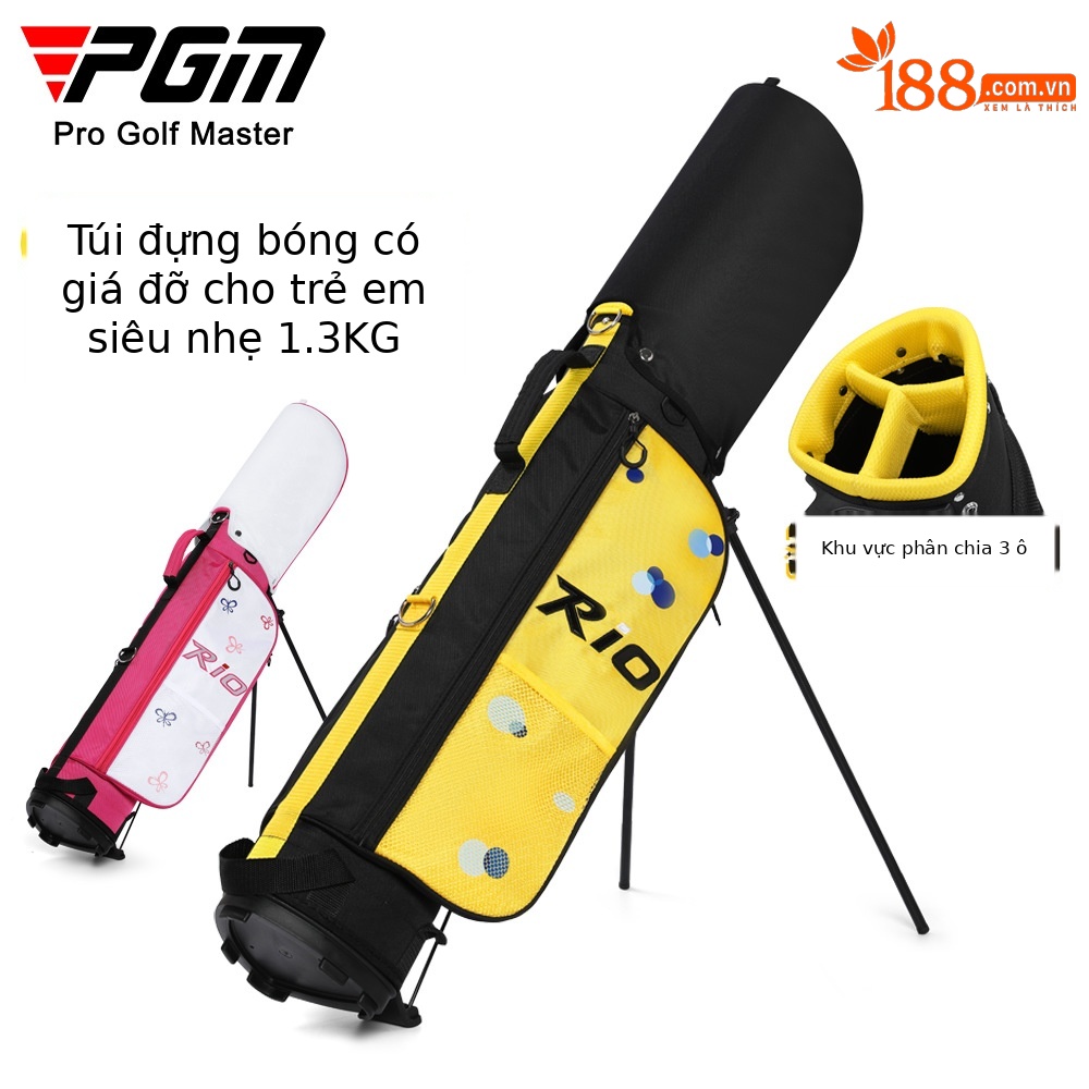 Túi đựng gậy golf trẻ em PGM dây đeo hai vai nhẹ — QB171-Trắng hồng đỏ (lớn) [Giá đỡ ổn định/siêu nhẹ di động/lỗ thanh công suất lớn], QB171-Trắng hồng đỏ (cỡ vừa) [Giá đỡ ổn định/siêu nhẹ di động/lỗ thanh công suất lớn], QB171-Trắng hồng đỏ (nhỏ) [Giá đỡ ổn định/siêu nhẹ di động/lỗ thanh công suất lớn], QB171-Đen và vàng (lớn) [Giá đỡ ổn định/siêu nhẹ di động/lỗ thanh công suất lớn]