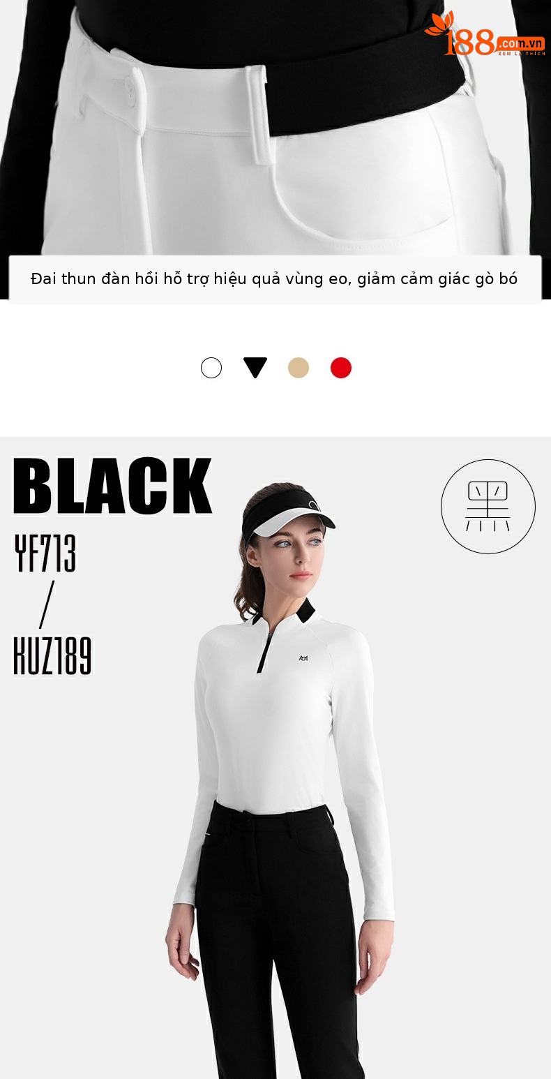 Quần thể thao golf nữ giữ nhiệt lót nhung co giãn thon gọn PGM — KUZ189 [cộng với nhung giữ ấm/thắt lưng co giãn/dài chân] quần kaki, KUZ189 [cộng với nhung giữ ấm/thắt lưng co giãn/dài chân] quần dài màu đỏ, KUZ189 [cộng với nhung giữ ấm/thắt lưng co giãn/dài chân] quần dài màu trắng, KUZ189 [cộng với nhung giữ ấm/thắt lưng co giãn/dài chân] quần dài màu đen chi tiết 6