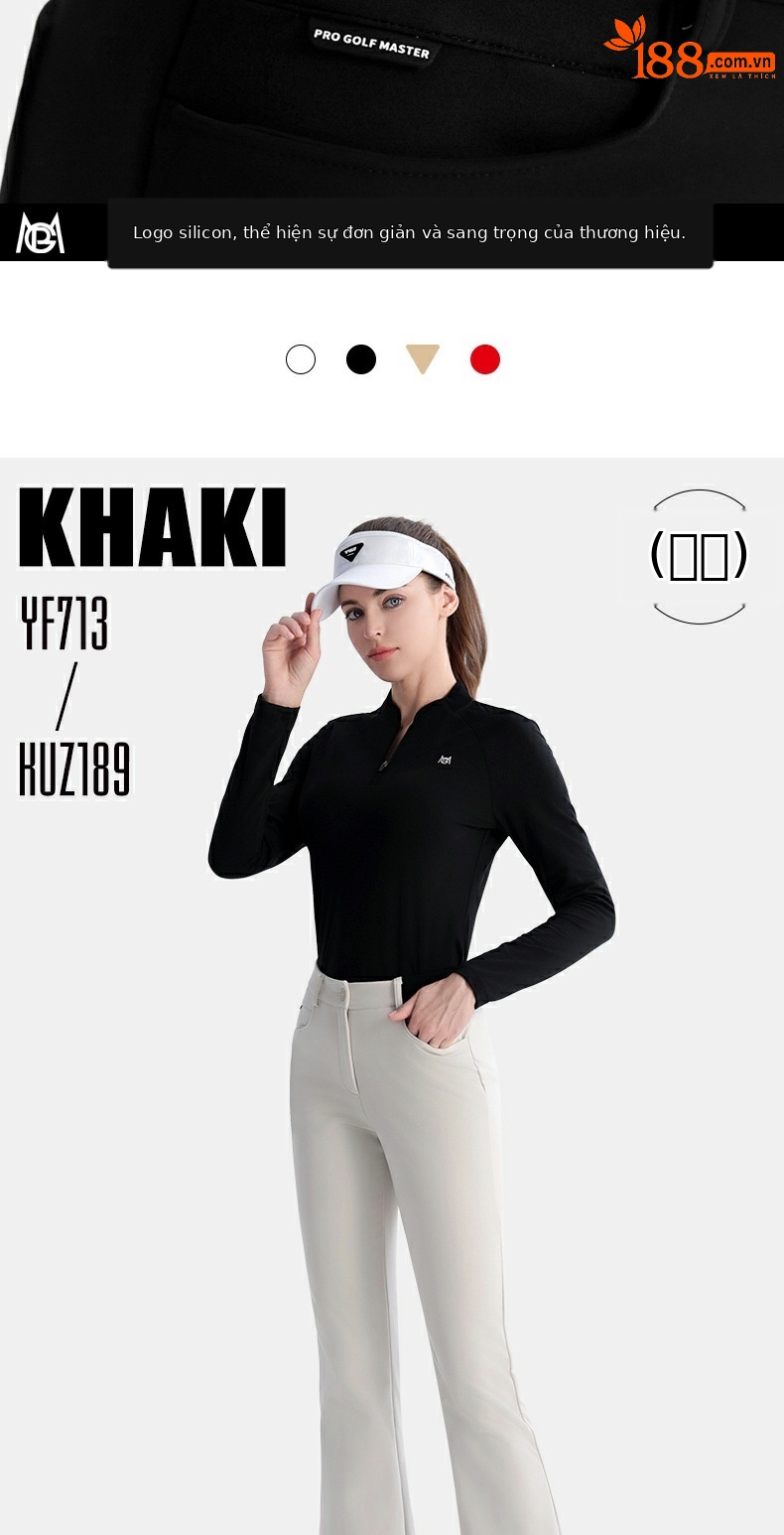 Quần thể thao golf nữ giữ nhiệt lót nhung co giãn thon gọn PGM — KUZ189 [cộng với nhung giữ ấm/thắt lưng co giãn/dài chân] quần kaki, KUZ189 [cộng với nhung giữ ấm/thắt lưng co giãn/dài chân] quần dài màu đỏ, KUZ189 [cộng với nhung giữ ấm/thắt lưng co giãn/dài chân] quần dài màu trắng, KUZ189 [cộng với nhung giữ ấm/thắt lưng co giãn/dài chân] quần dài màu đen chi tiết 8
