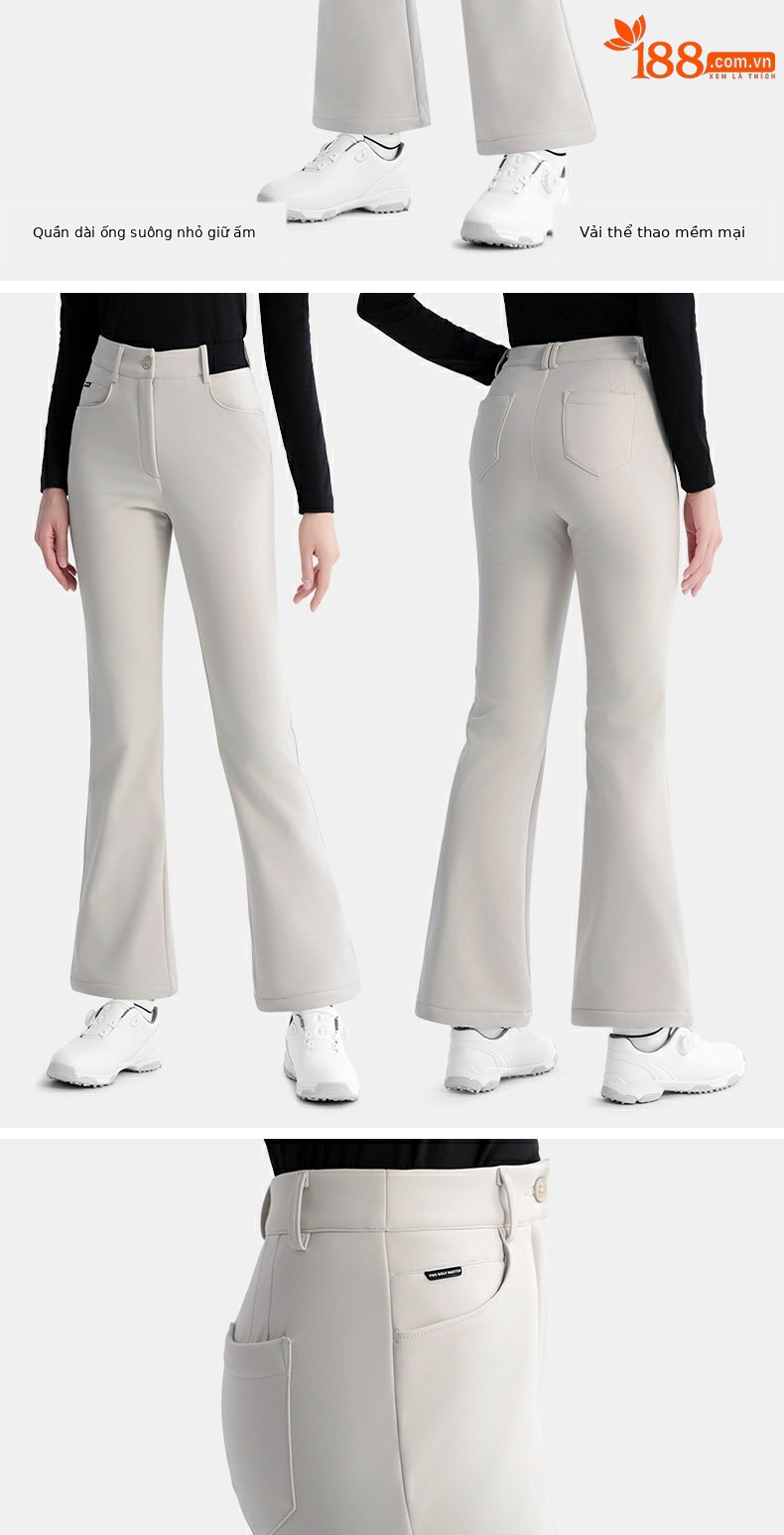Quần thể thao golf nữ giữ nhiệt lót nhung co giãn thon gọn PGM — KUZ189 [cộng với nhung giữ ấm/thắt lưng co giãn/dài chân] quần kaki, KUZ189 [cộng với nhung giữ ấm/thắt lưng co giãn/dài chân] quần dài màu đỏ, KUZ189 [cộng với nhung giữ ấm/thắt lưng co giãn/dài chân] quần dài màu trắng, KUZ189 [cộng với nhung giữ ấm/thắt lưng co giãn/dài chân] quần dài màu đen chi tiết 9