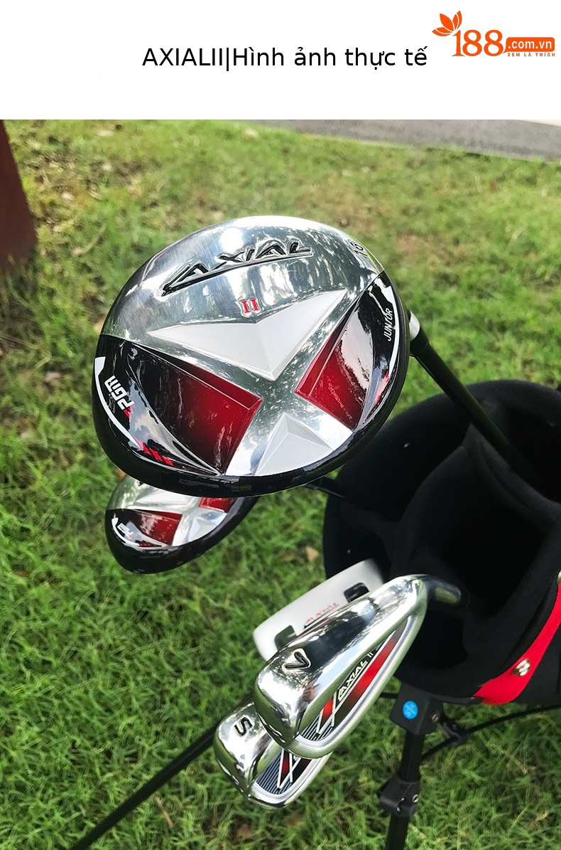 Bộ gậy golf trẻ em PGM AXIAL 5 gậy kèm túi đựng, phù hợp chiều cao 95–155 cm — Gói 5 giá đỡ JRTG015(95-115cm) màu đen và đỏ, Gói 5 giá đỡ JRTG015(115-135cm) màu đen và đỏ, Gói 5 giá đỡ JRTG015(135-155cm) màu đỏ đen, Gói 5 giá đỡ JRTG015(95-115cm) màu đỏ hồng chi tiết 13