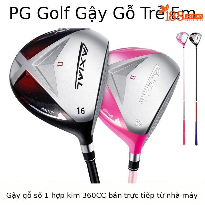 Gậy golf số 1 bằng gỗ cho trẻ em PGM AXIAL 360CC — Gỗ số 1 màu đỏ đen [cao 95-115cm], Gỗ số 1 màu đỏ đen [cao 115-135cm], Gỗ số 1 màu đỏ đen [cao 135-155cm], Thanh sắt đỏ đen [cao 95-115cm]