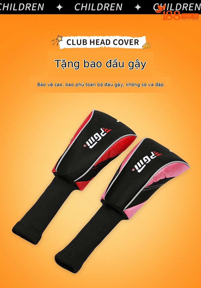 Gậy golf số 1 bằng gỗ cho trẻ em PGM AXIAL 360CC — Gỗ số 1 màu đỏ đen [cao 95-115cm], Gỗ số 1 màu đỏ đen [cao 115-135cm], Gỗ số 1 màu đỏ đen [cao 135-155cm], Thanh sắt đỏ đen [cao 95-115cm] chi tiết 6