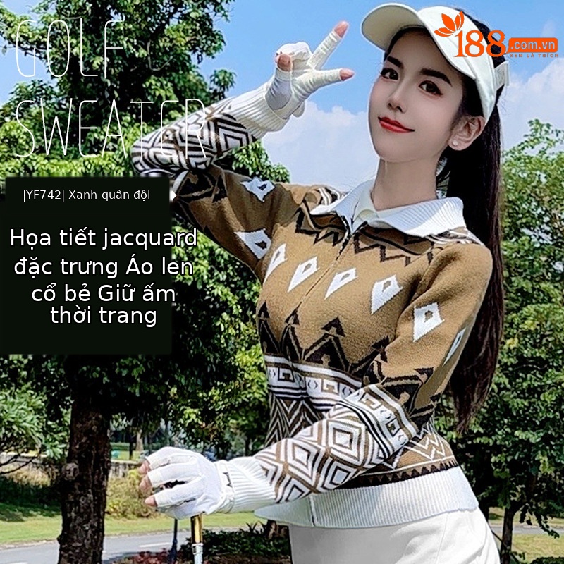 YF742 [ấm áp và mềm mại/họa tiết thời trang/len có ve áo] áo khoác màu xanh quân đội