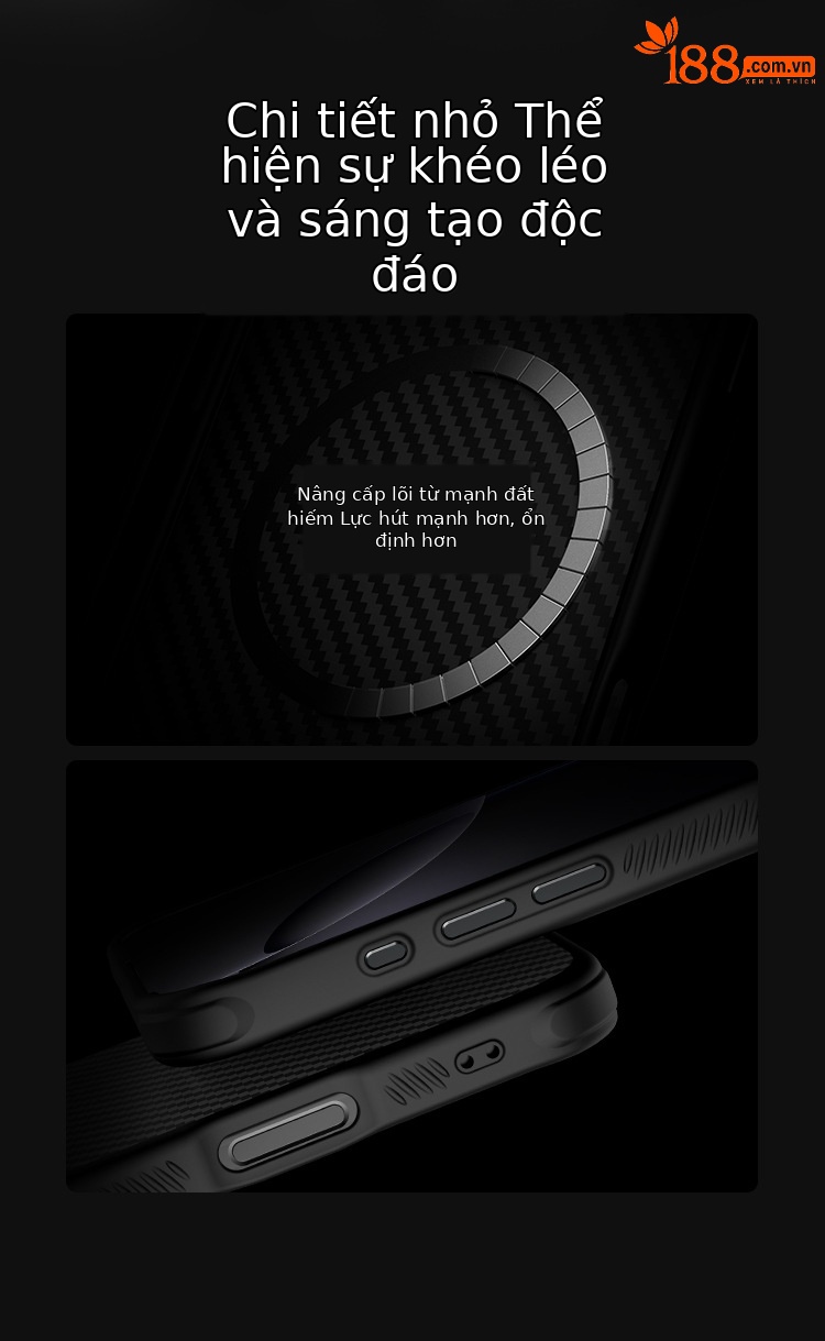 Ốp lưng NILLKIN sợi aramid cho iPhone 16 Pro Max, nam châm giữ ống kính, bảo vệ Kevlar — Sợi Aramid Fiber [Kevlar-Fine Hole] Đen, Sợi Aramid siêu mịn [Bao phủ Kevlar] Màu đen, Apple iPhone16 Pro, Apple iPhone 16 Pro MAX chi tiết 7