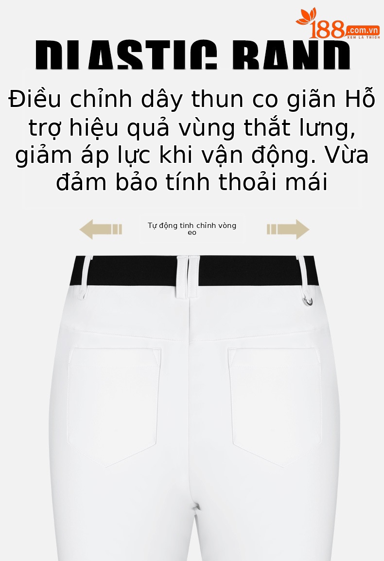 Quần dài golf nữ PGM cạp cao co giãn giữ ấm ống đứng — KUZ195 [Nội thất hấp thụ nhiệt/dây thun co giãn/cạp cao thẳng] quần dài đen, KUZ195 [Nội thất hấp thụ nhiệt/dây thun co giãn/cạp cao thẳng] quần kaki, KUZ195 [Nội thất hấp thụ nhiệt/dây thun co giãn/cạp cao thẳng] quần dài trắng, KUZ195 [Nội thất hấp thụ nhiệt/dây thun co giãn/cạp cao thẳng] Quần dài màu xanh nước ngoài chi tiết 4