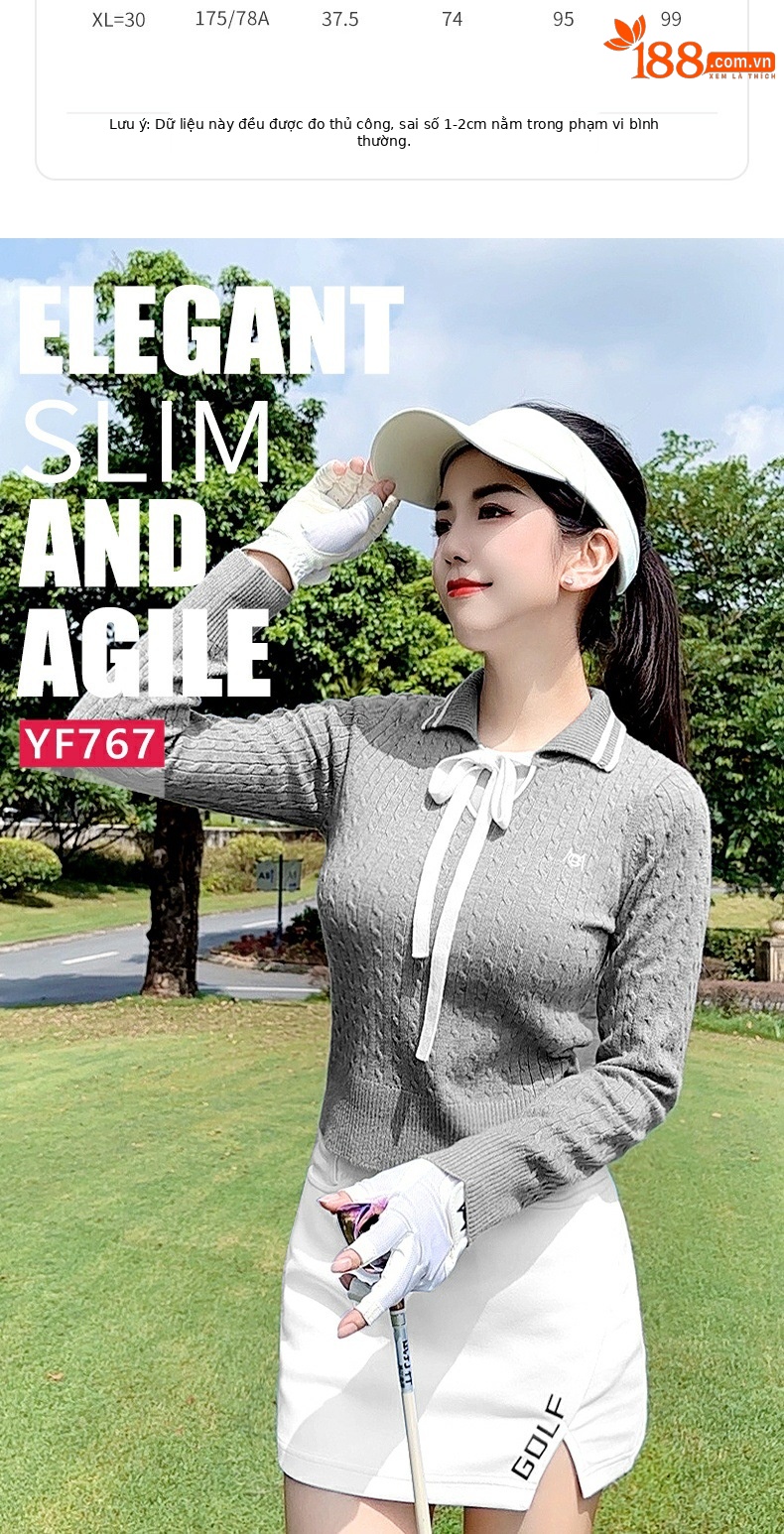 Áo len golf nữ mềm ấm ôm hông, tay dài cổ lọ, họa tiết bướm streamer — YF767 [Dụng cụ truyền phát bướm/Ấm áp/Kẻ sọc mềm] Áo len màu hồng Sakura chi tiết 2