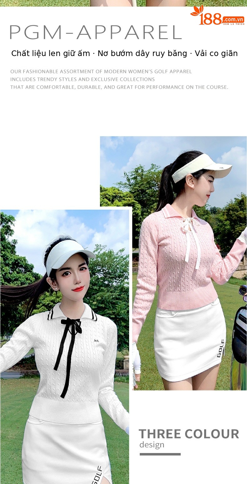 Áo len golf nữ mềm ấm ôm hông, tay dài cổ lọ, họa tiết bướm streamer — YF767 [Dụng cụ truyền phát bướm/Ấm áp/Kẻ sọc mềm] Áo len màu hồng Sakura chi tiết 3