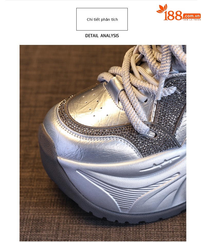 Giày sneaker nữ chunky đế dày độn cao lót nhung giữ ấm mùa đông — Màu đen lót nhung chi tiết 7