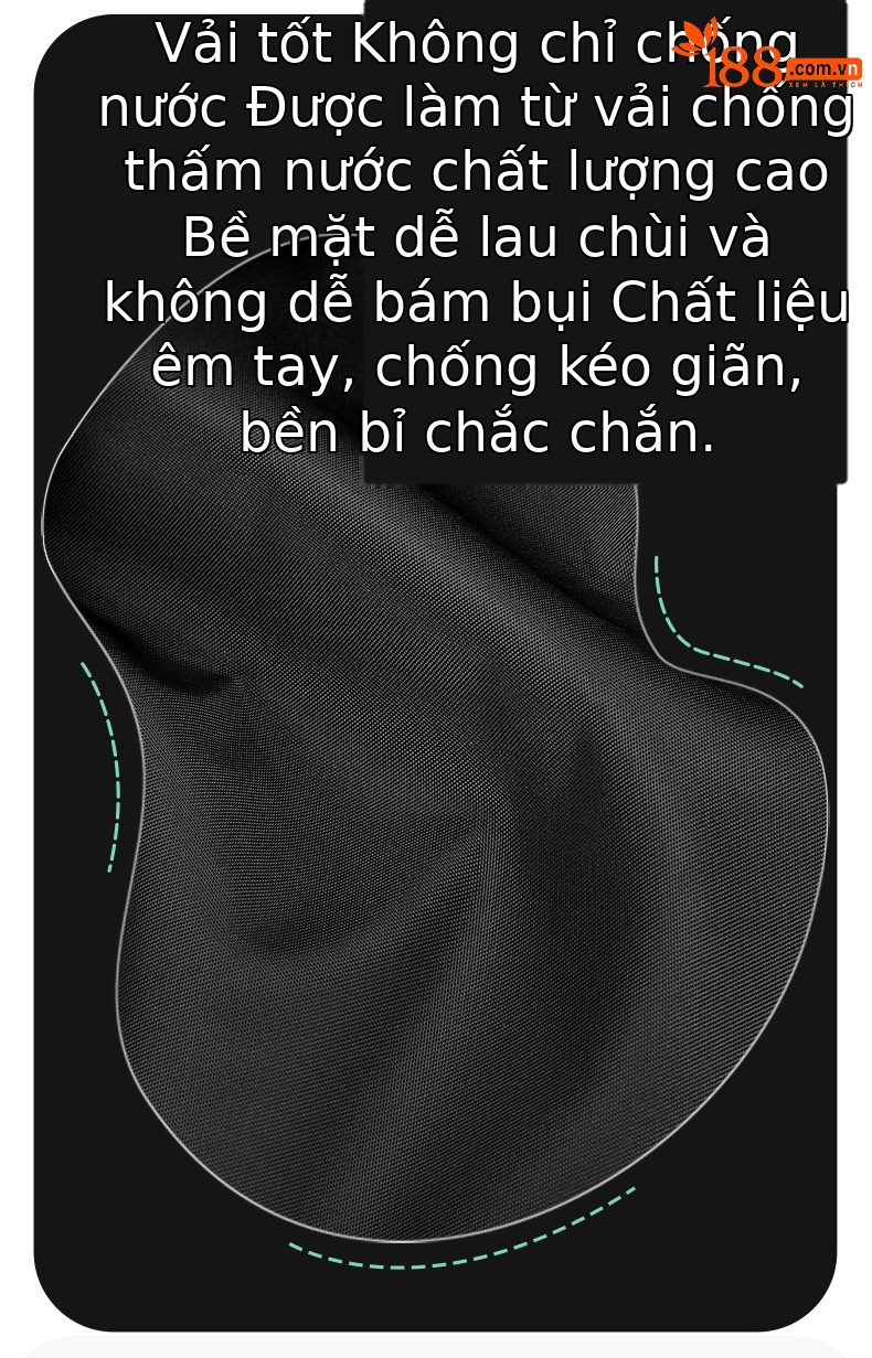 Túi du lịch nam ngăn khô ướt dung tích lớn chống nước chi tiết 3