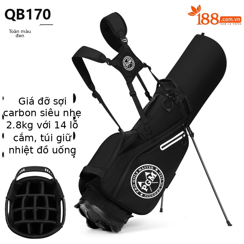 QB170-Tất cả màu đen [14 lỗ thanh lưới/siêu nhẹ 2,8 kg/giá đỡ bằng sợi carbon/túi nhiệt độ không đổi đồ uống]