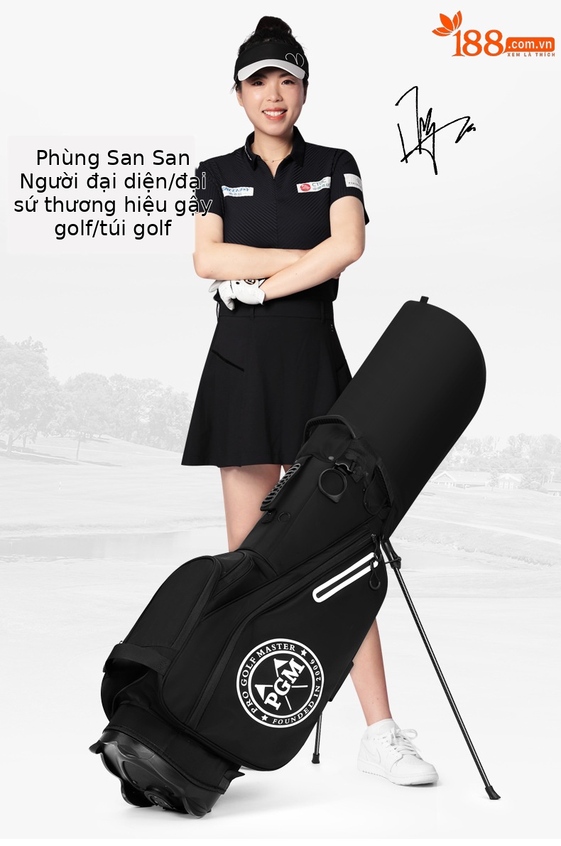 Túi đựng gậy golf PGM có giá đỡ 14 ngăn, nhẹ 2,8 kg, chất liệu chống nước — QB170-Tất cả màu đen [14 lỗ thanh lưới/siêu nhẹ 2,8 kg/giá đỡ bằng sợi carbon/túi nhiệt độ không đổi đồ uống], QB170-Đen và trắng [14 lỗ thanh lưới/siêu nhẹ 2,8 kg/giá đỡ bằng sợi carbon/túi nhiệt độ không đổi đồ uống] chi tiết 2