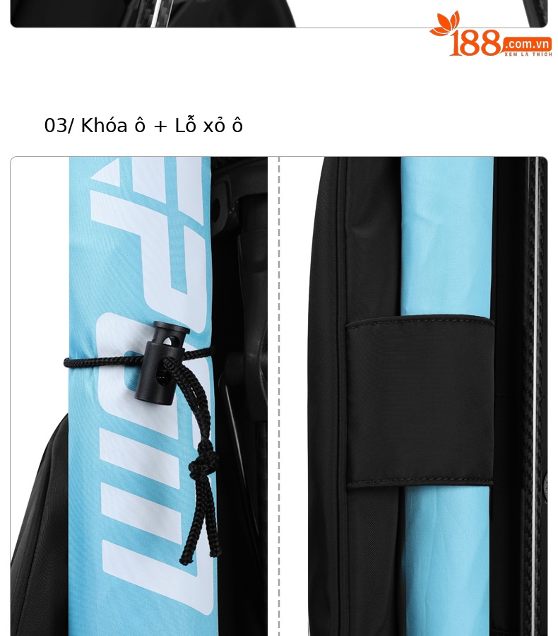Túi đựng gậy golf PGM có giá đỡ 14 ngăn, nhẹ 2,8 kg, chất liệu chống nước — QB170-Tất cả màu đen [14 lỗ thanh lưới/siêu nhẹ 2,8 kg/giá đỡ bằng sợi carbon/túi nhiệt độ không đổi đồ uống], QB170-Đen và trắng [14 lỗ thanh lưới/siêu nhẹ 2,8 kg/giá đỡ bằng sợi carbon/túi nhiệt độ không đổi đồ uống] chi tiết 16
