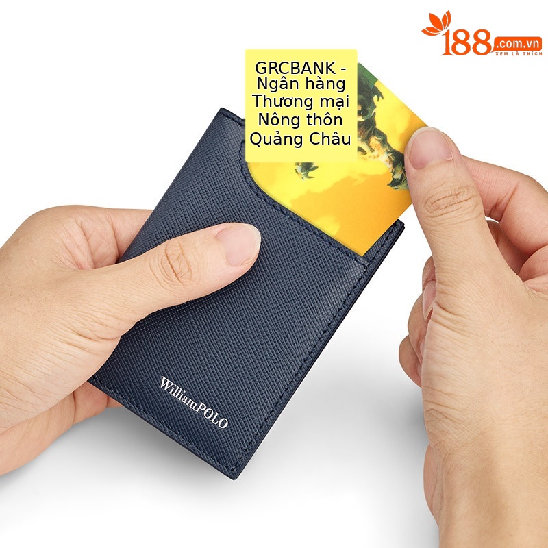 Ví card holder nam siêu mỏng Emperor Paul đựng danh thiếp thẻ tín dụng