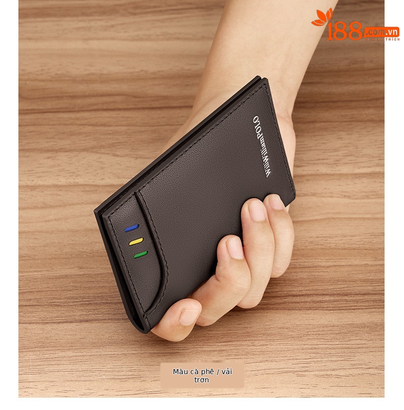 Ví card holder nam siêu mỏng Emperor Paul đựng danh thiếp thẻ tín dụng chi tiết 12