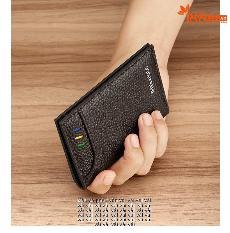 Ví card holder nam siêu mỏng Emperor Paul đựng danh thiếp thẻ tín dụng chi tiết 15