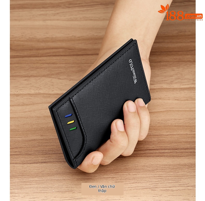 Ví card holder nam siêu mỏng Emperor Paul đựng danh thiếp thẻ tín dụng chi tiết 17