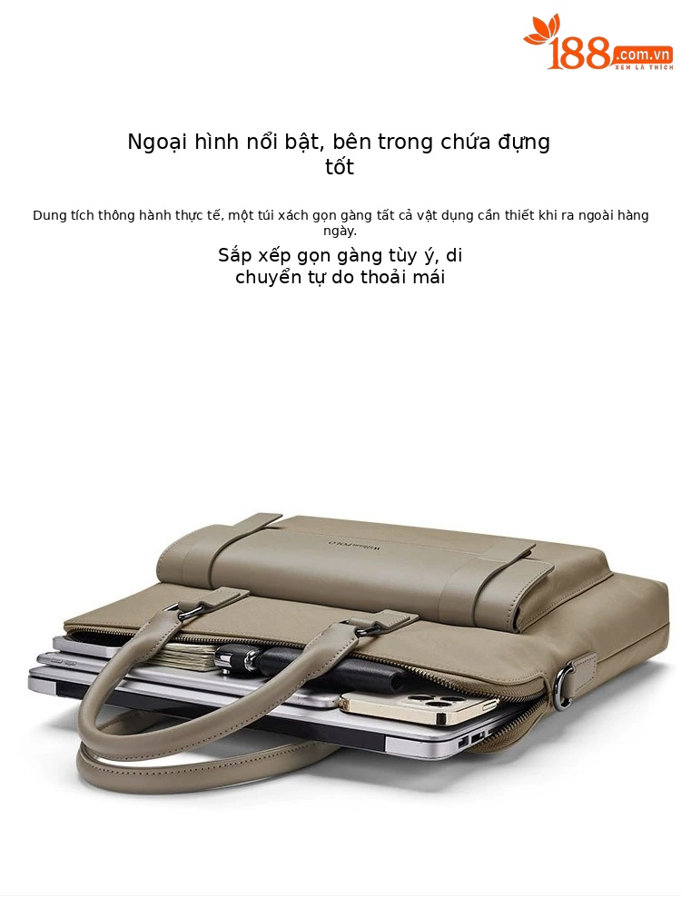 Túi đeo chéo nam cao cấp Emperor Paul – thiết kế công sở, đựng laptop, đi làm và du lịch