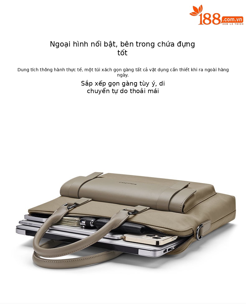 Túi đeo chéo nam cao cấp Emperor Paul – thiết kế công sở, đựng laptop, đi làm và du lịch chi tiết 5