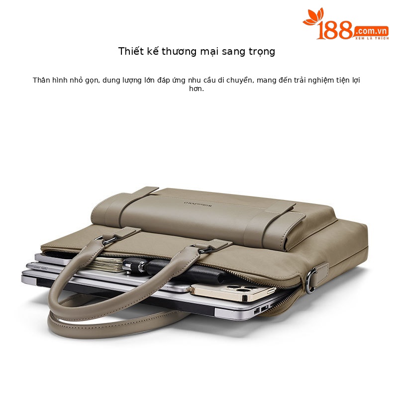 Túi đeo chéo nam cao cấp Emperor Paul – thiết kế công sở, đựng laptop, đi làm và du lịch chi tiết 19