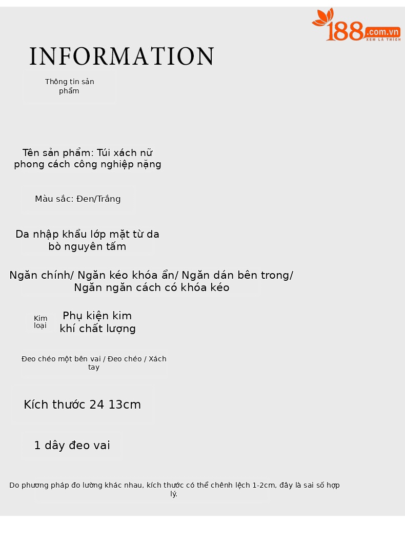 Túi đeo chéo nữ cao cấp phong cách Hồng Kông, chất vải dệt họa tiết caro, dáng vuông nhỏ gọn, quai xích — Màu trắng be, Màu đen chi tiết 9