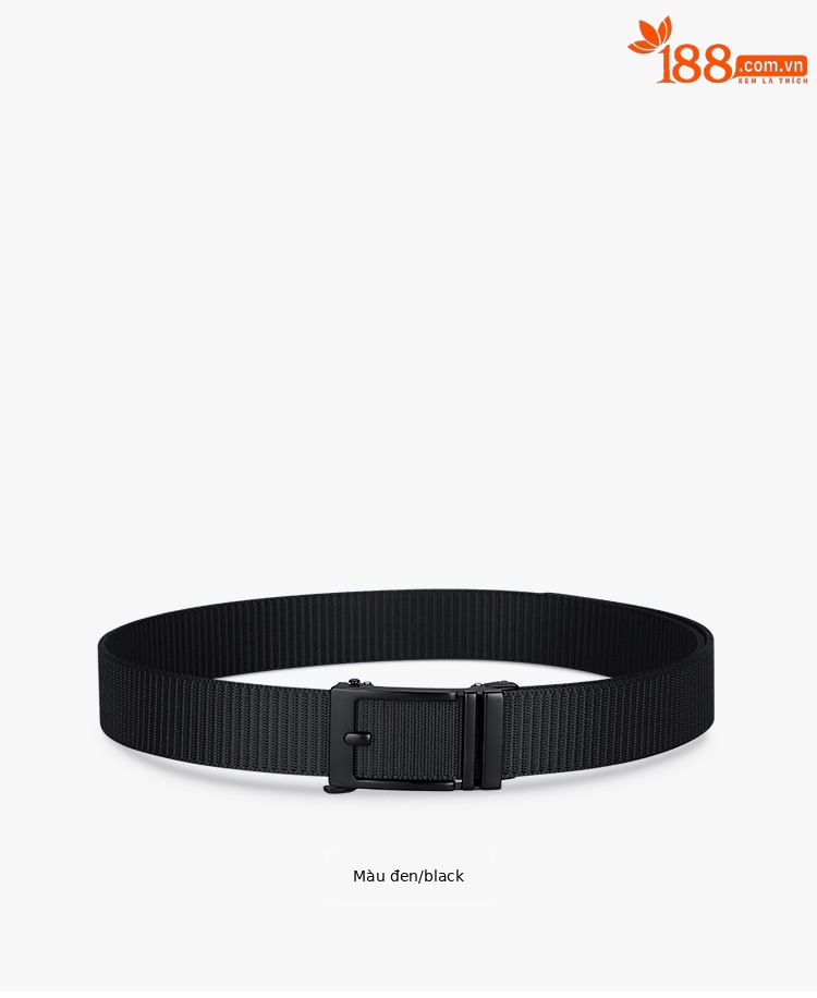 Thắt lưng nam vải canvas khóa tự động kim giả cao cấp phong cách công sở 2024 — 120cm, 110cm, 115cm, 105cm chi tiết 9