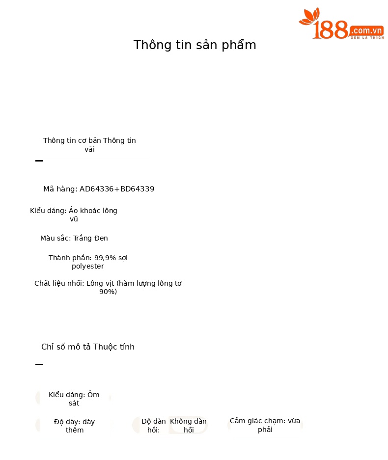 Áo phao nữ dáng ngắn nhẹ, giữ ấm mặc trong nhà, dễ gấp gọn — Áo khoác dài tay màu đen 64336 chi tiết 3