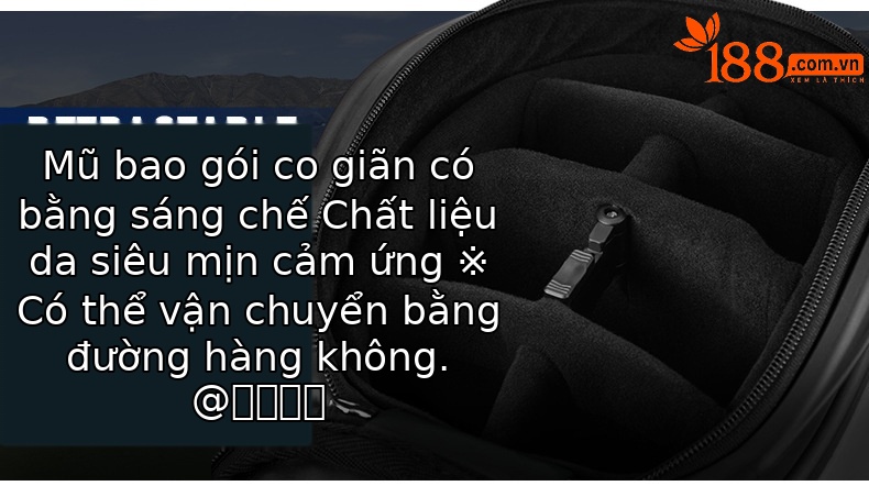 Túi đựng gậy golf PGM vỏ cứng có thể thu gọn, cao 127 cm, chứa 13 gậy — QB173-Tất cả màu đen chi tiết 3