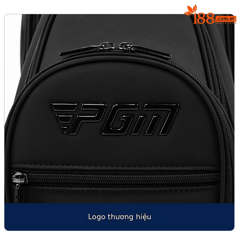 Túi đựng gậy golf PGM vỏ cứng có thể thu gọn, cao 127 cm, chứa 13 gậy — QB173-Tất cả màu đen chi tiết 18