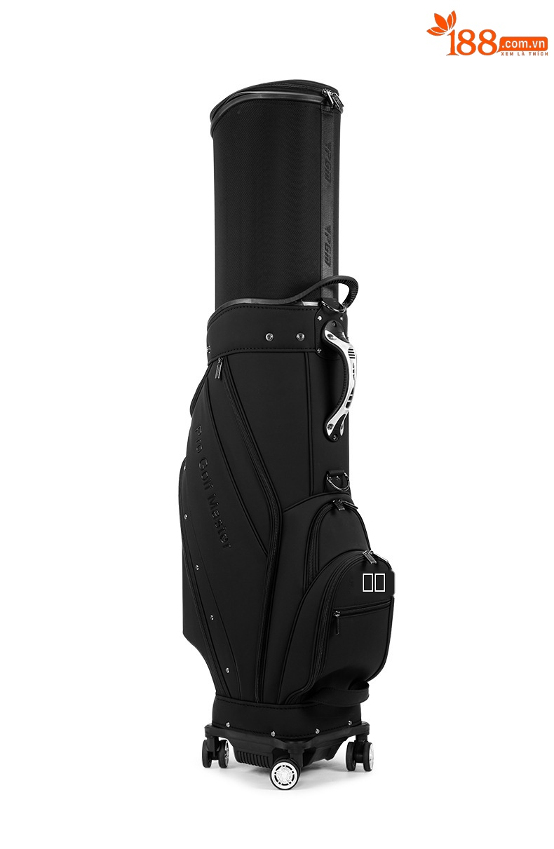 Túi đựng gậy golf PGM vỏ cứng có thể thu gọn, cao 127 cm, chứa 13 gậy — QB173-Tất cả màu đen chi tiết 20