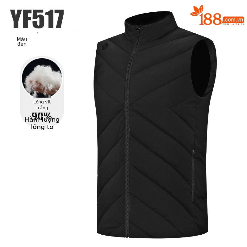 YF517-Áo khoác đen [90% lông vịt trắng]